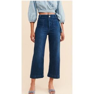 Pilcro The Skipper wide leg cropped jeans